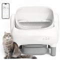 Cumrige Open Top Self Cleaning Cat Litter Box, Automatic Smart Litter Box with App Control for Multiple Cats