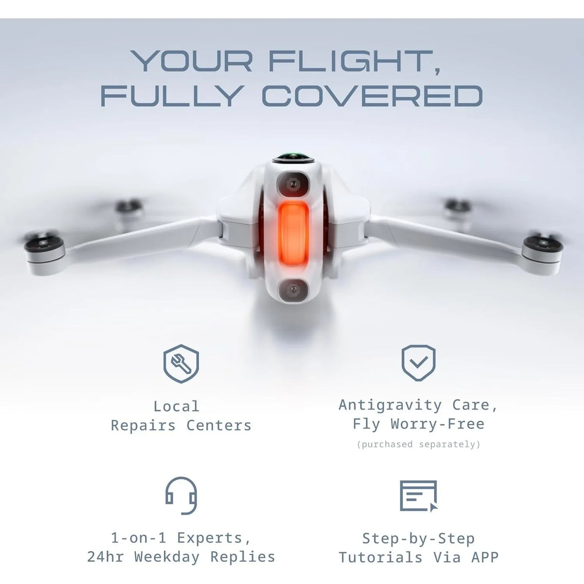 Insta360 Antigravity A1 Explorer Bundle (3 Batteries) 8K 360 Camera Drone, 10km Control, Auto Return, Foldable 249g