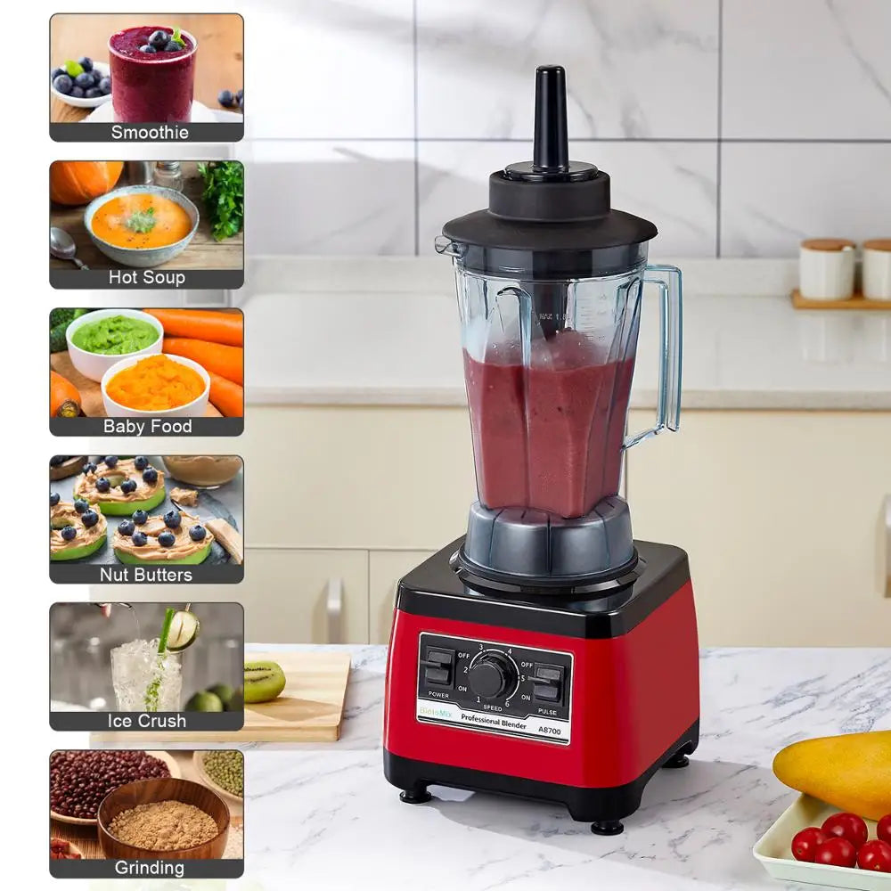 BioloMix【7 Years Warranty】BPA Free Heavy Duty Commercial Grade Blender Professional Mixer Juicer Ice Smoothies Peak 2200W