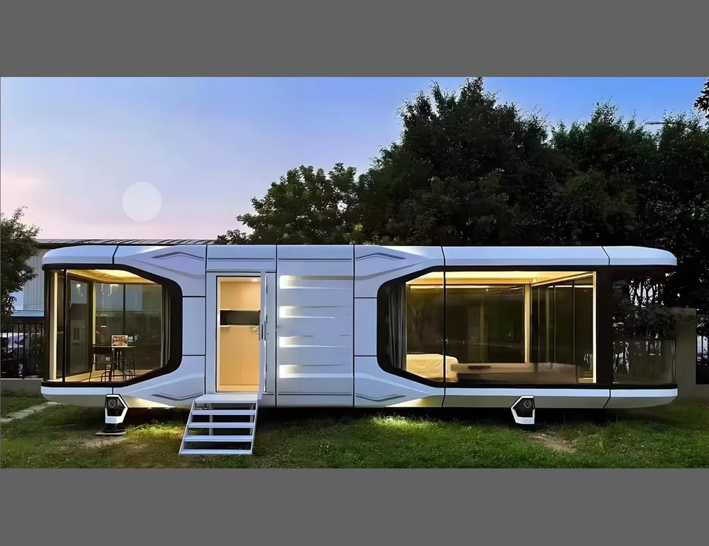 Waterproof Steel Tiny House Outdoor 20ft 40ft Multi-Scene Use Space Capsule Container Prefabricated Home