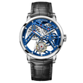 AGELOCER Original Tourbillon Watch Men's Business Formal Luxury Skeleton Manual Mechanical Watch Birthday Gift for Men