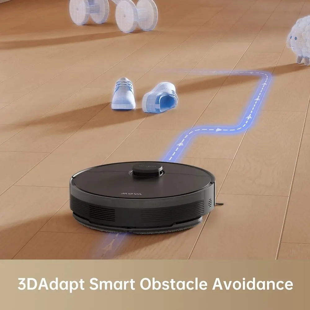 Powerful 7000Pa Robot Vacuum, 260-Minute Battery, Self-Charging, Pet & Hard Floor Cleaning, Smart App & Voice Control