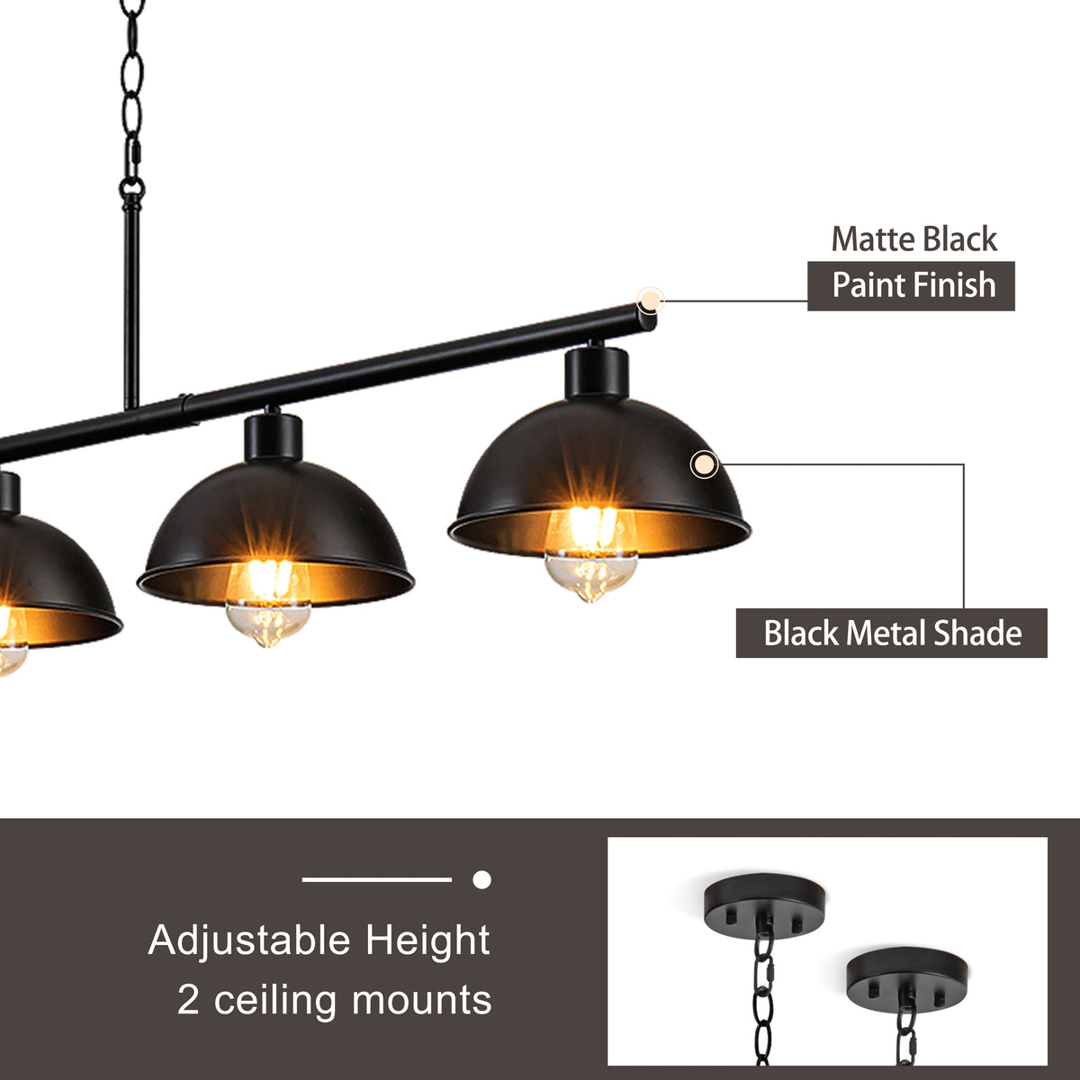 Vintage Chandelier Retro Lampshade Pendant Lights Dining Living Room Pendant Lamp Industrial Hanging Light Home Decor Lighting