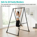 Foldable Free Standing Pull Up Bar Power Tower Dip Station 771LBS Capacity Strength Training Fitness Equipment for Home