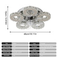 VETRULUS Modern Ceiling Fan Light Led Fan Lamp Smart APP RC Luxury Crystal Chandelier Home Decor Appliance Fixture Living Dining