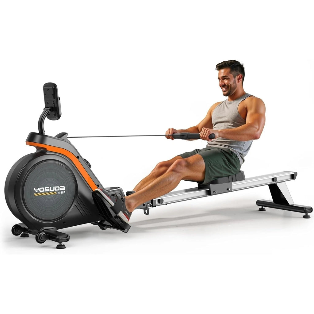 YOSUDA Magnetic Rowing Machine for Home Rower Machine Use with Bluetooth,App Supported, Rowing Machine for Taller Power Athletes