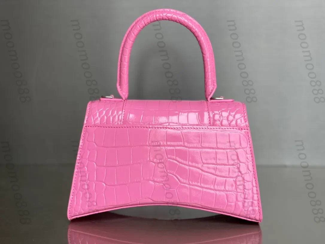 12A All-New Mirror Quality Designer Small Hourgalss Bags Womens Luxurys Genuine Leather Handbags Flap Gold Bag Purse Crossbody B