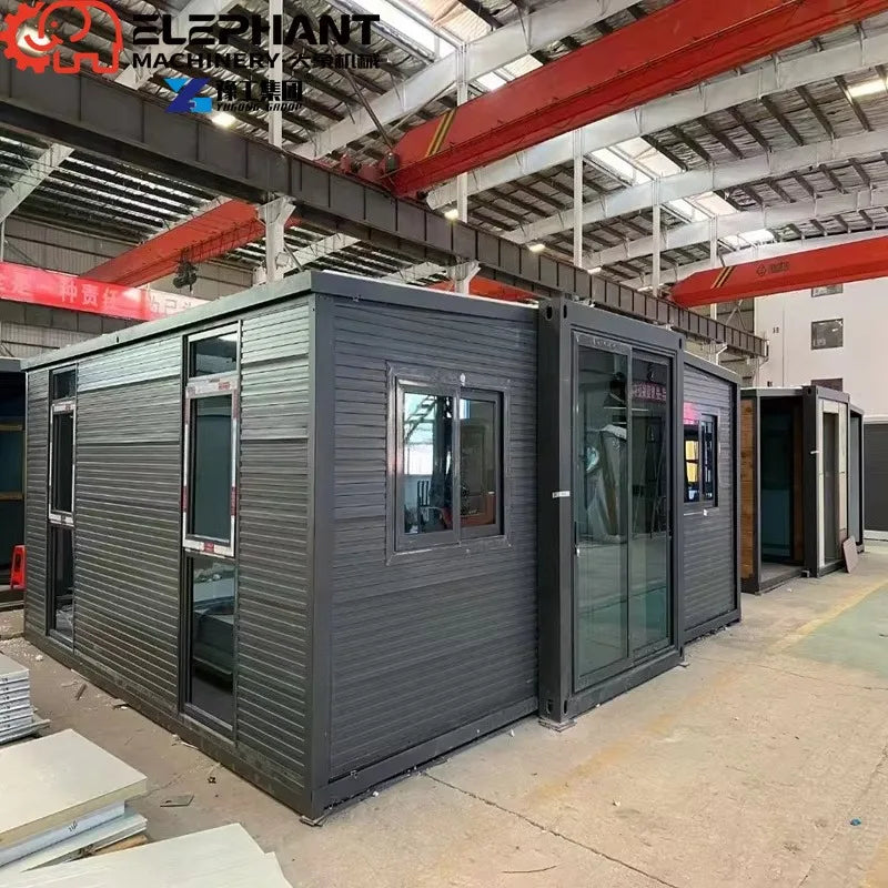 Foldable Expandable Container House 20ft Prefabricated Modular Tiny Home Custom Villa Design