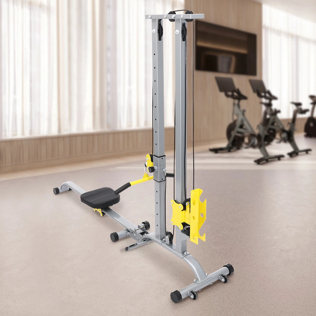 Multifunctional Fitness Rack Heavy Duty Steel Home Gym Strength Training Equipment 220LBS Load Foldable