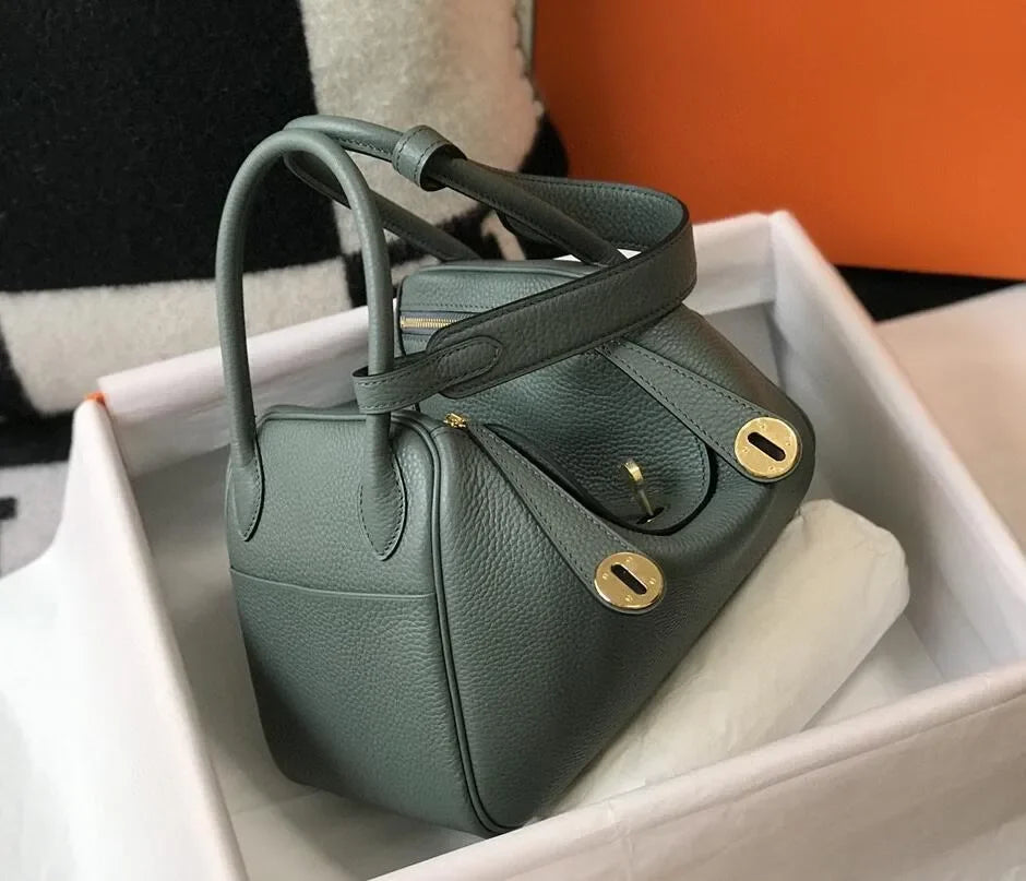 Fashion Bags Totes women's real leather lychee cowhide doctor handbag shoulder purse top craft all TOGO handbags bag 10A size 26