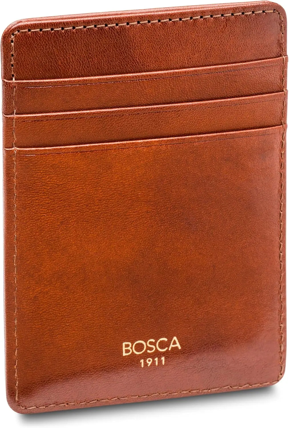 RFID Blocking Leather Wallet with Magnetic Money Clip - Front Pocket Design for Men
