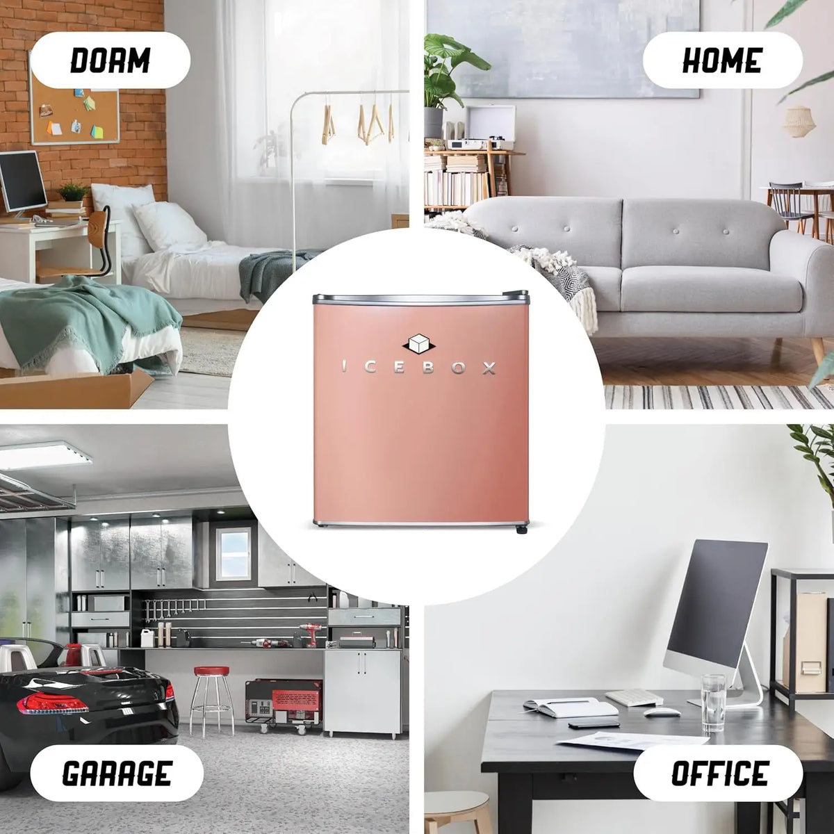 1.7 Cu. Ft. Compact Refrigerator, ENERGY STAR Certified Mini Fridge with Freezer, Single Door Small Refrigerator for Dorm