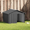 Dog House Anthracite Galvanized Steel 45.9x40.6x32.1 in Durable
