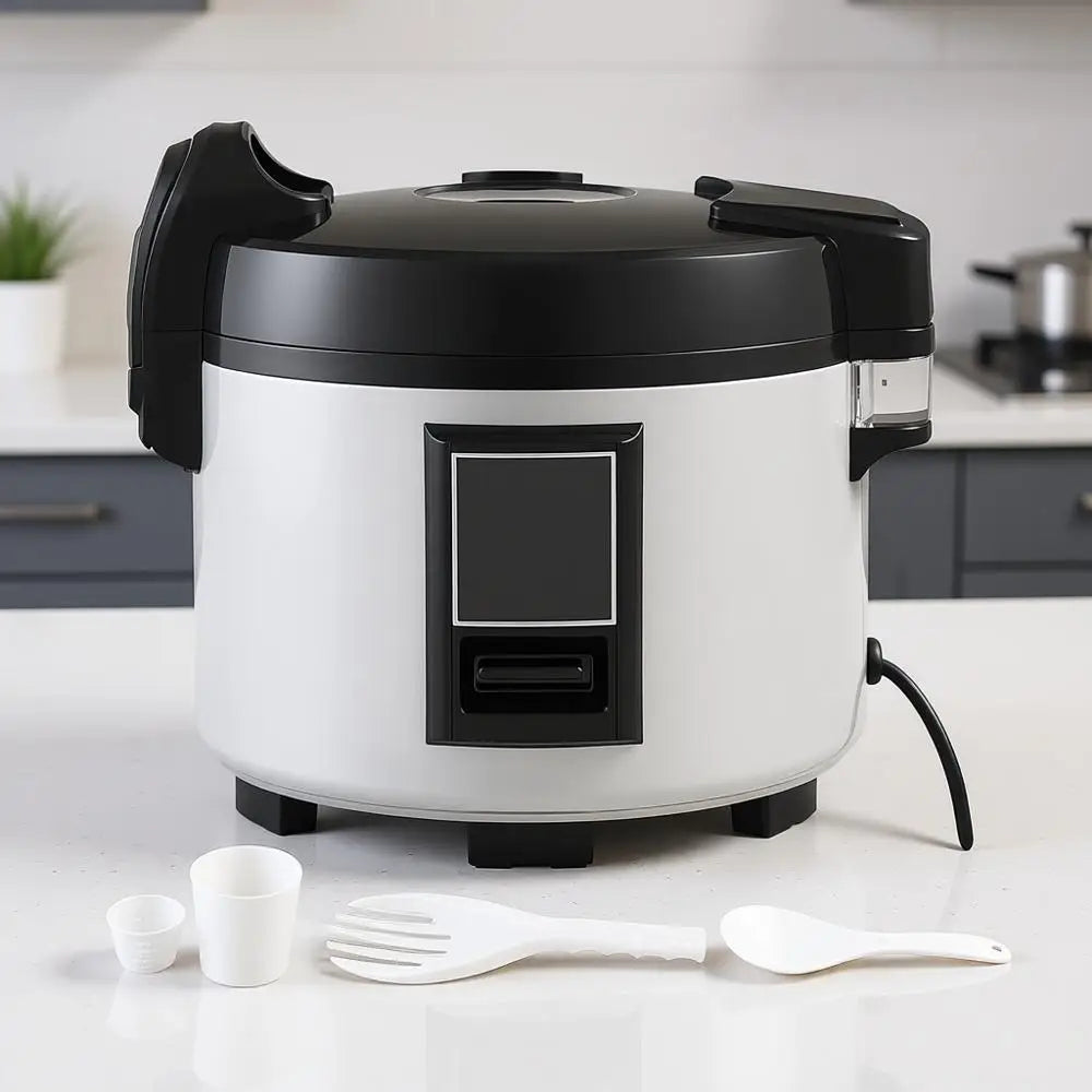 45-Cup Rice Cooker, 9.51 Qt / 9 Liter Large Rice Cooker and Warmer with Nonstick Inner Pot, Auto Cooking and 12-Hour Keep Warm,