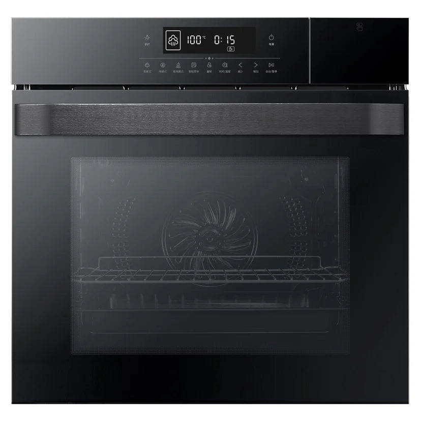 24" Electric Single Wall Oven, 8 Baking Modes, with Air Frying Function, 3000w, 3D Surround Heating with Timer, Touch Control