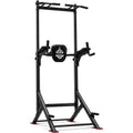 Sportsroyals Power Tower Pull Up Bar Station, 450LBS Stable Pull Up Dip Station for Home Gym Strength Training Equipment