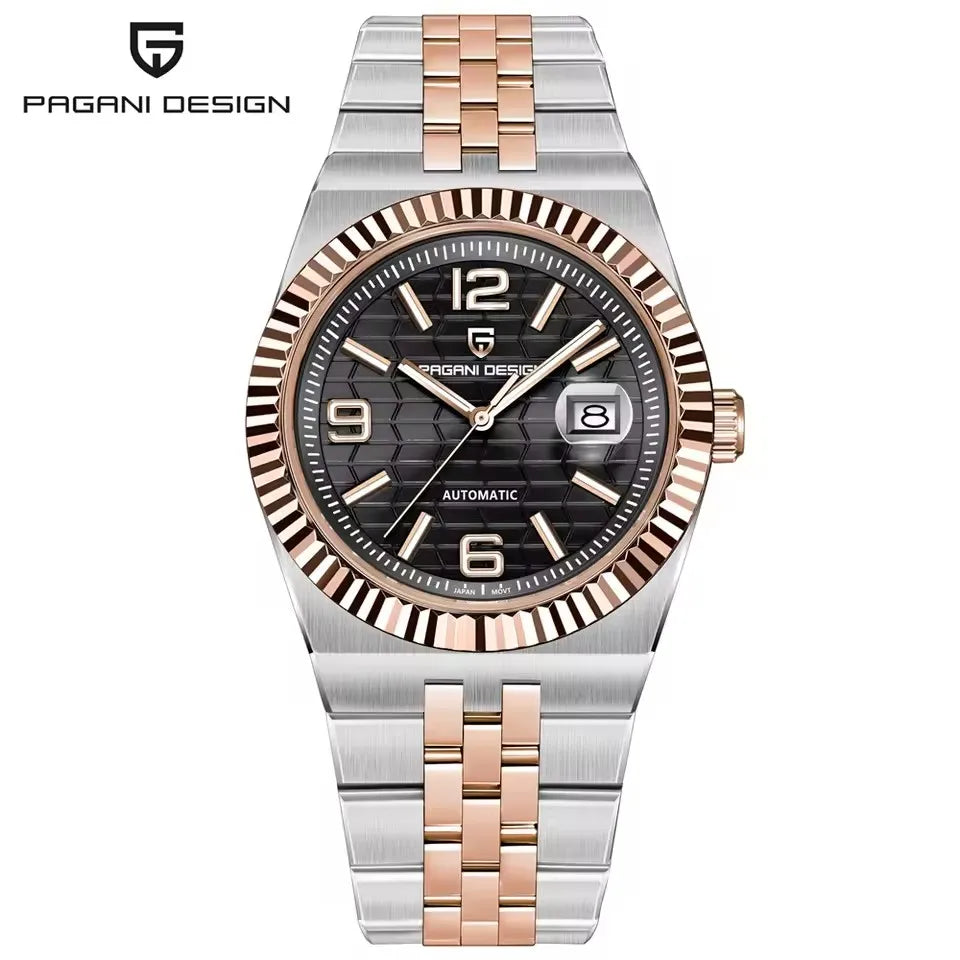 2026 PAGANI DESIGN New 3D Rhombus 40mm Dial Watch Luxury Mechanical Japan Movt Man watch Sapphire Waterproof All Steel Men watch