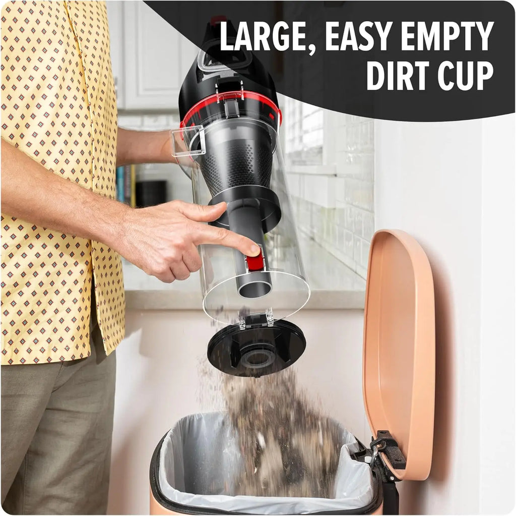 Multi-Surface Upright Bagless Vacuum Cleaner for Carpet and Hard Floor, Powerful Lightweight Corded Home Use