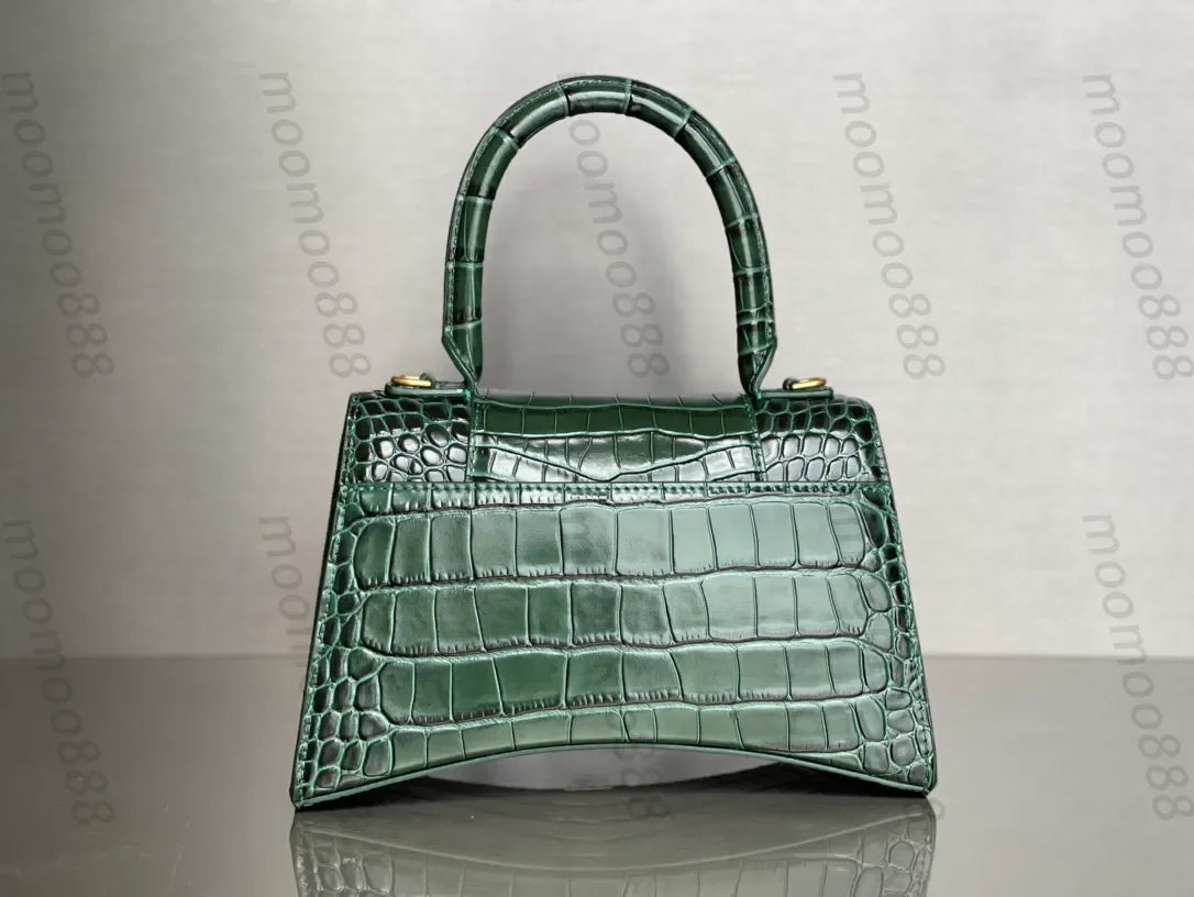 12A All-New Mirror Quality Designer Small Hourgalss Bags Womens Luxurys Genuine Leather Handbags Flap Gold Bag Purse Crossbody B