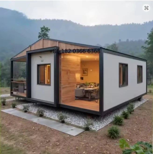 Customized Portable Triangle A Frame Cabin House Modular Tiny Home Wooden Luxury Outdoor Living Manufacturer Direct Sales