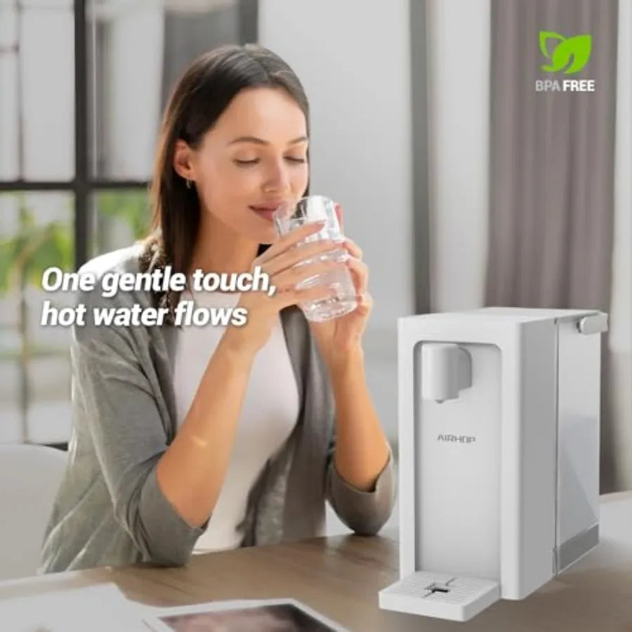 Instant Hot Water Dispenser Quick Heating Countertop Water Dispenser with Child Locks Adjustable 5 Temp 3 Water Volume Dispense
