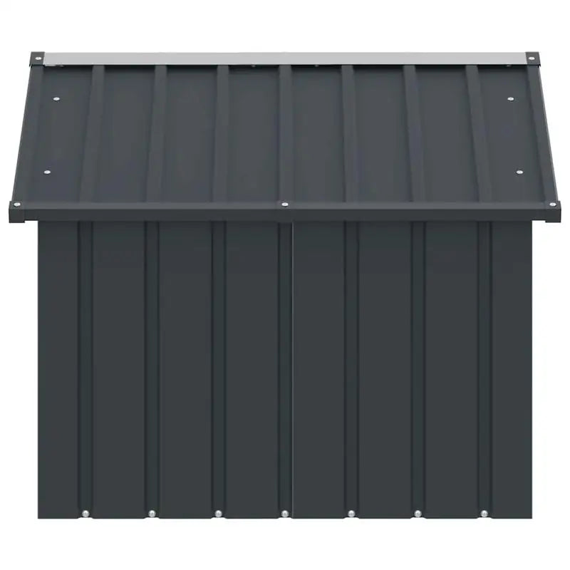 Dog House Anthracite Galvanized Steel 45.9x40.6x32.1 in Durable