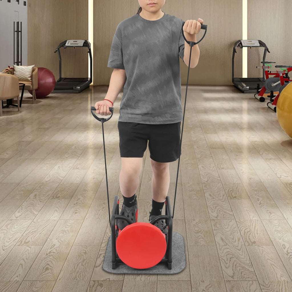 Mini Sport Stepper, Multi-Function Stepper with Seat, Resistance Bands & Anti-Slip Mat, Home Workout Equipment, Max Load 150kg