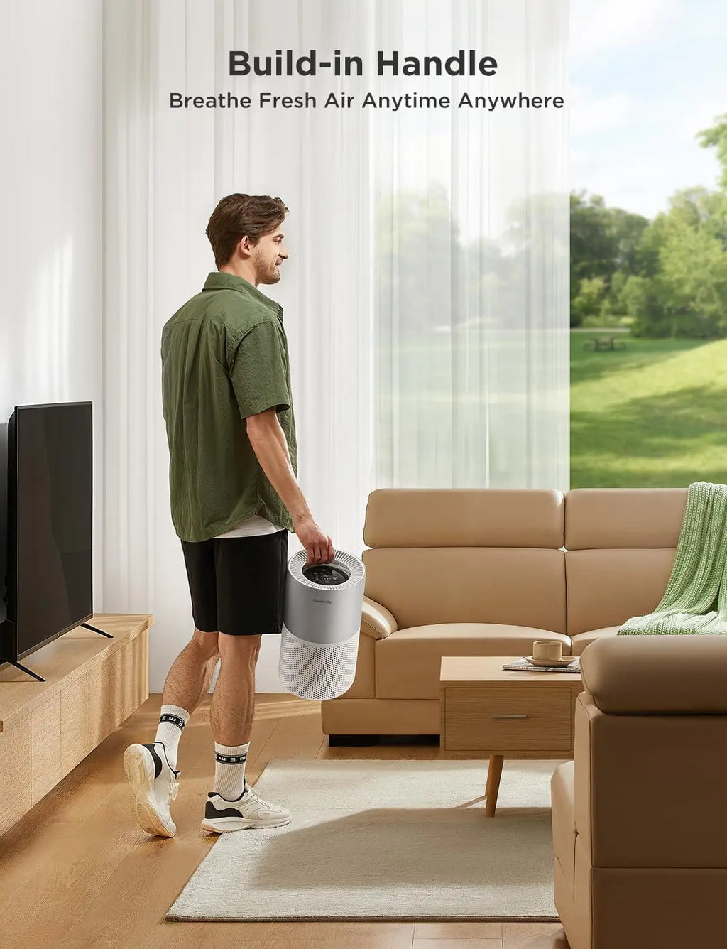 Smart Air Purifier for Large Rooms up to 1162ft², App & Alexa Control, PM2.5 Sensor for Pet Hair, Pollen