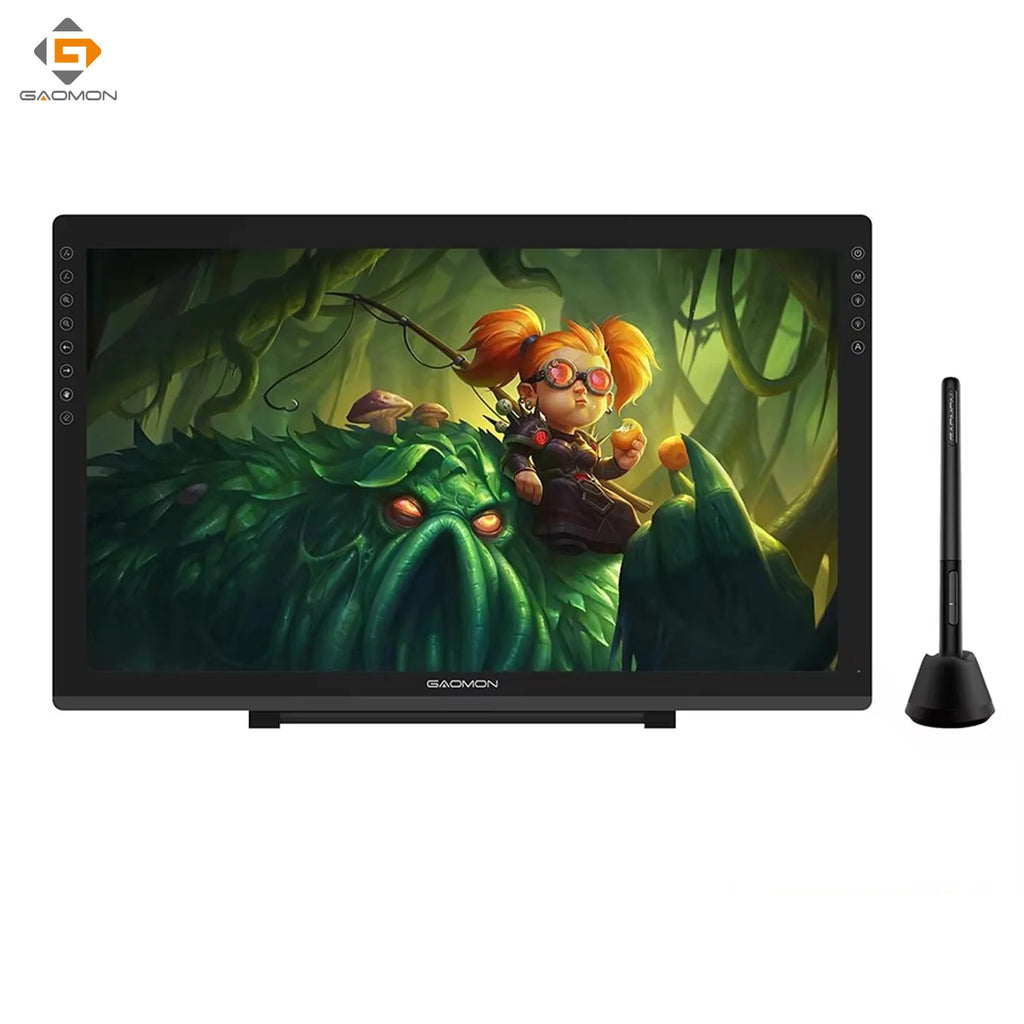 Gaomon PD2200 Graphics Tablet 21.5 Inch Screen Anti-Glare Drawing Display with 8 Touch Keys