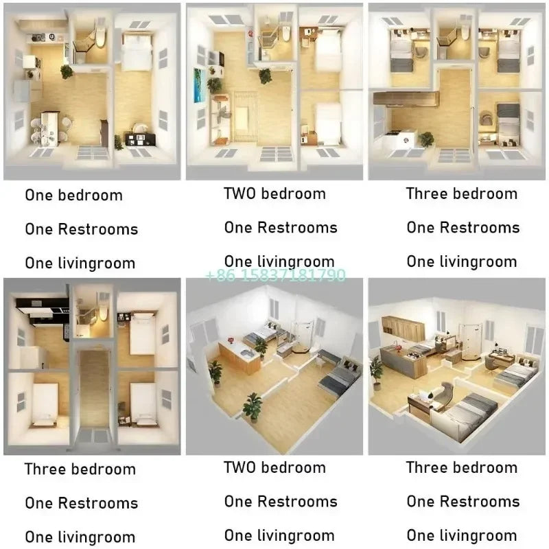Double Wing Container House 20FT 40FT 3 Bedroom Luxury Living Tiny Home Prefab House Expandable Container Homes for New Zealand