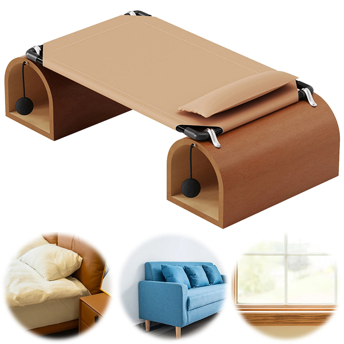 2-in-1 Tunnel Cat Hammock Collapsible Pet Sleeping Bed Washable Mesh Cover Cat Tunnel Bed Breathable Suitable for All Seasons