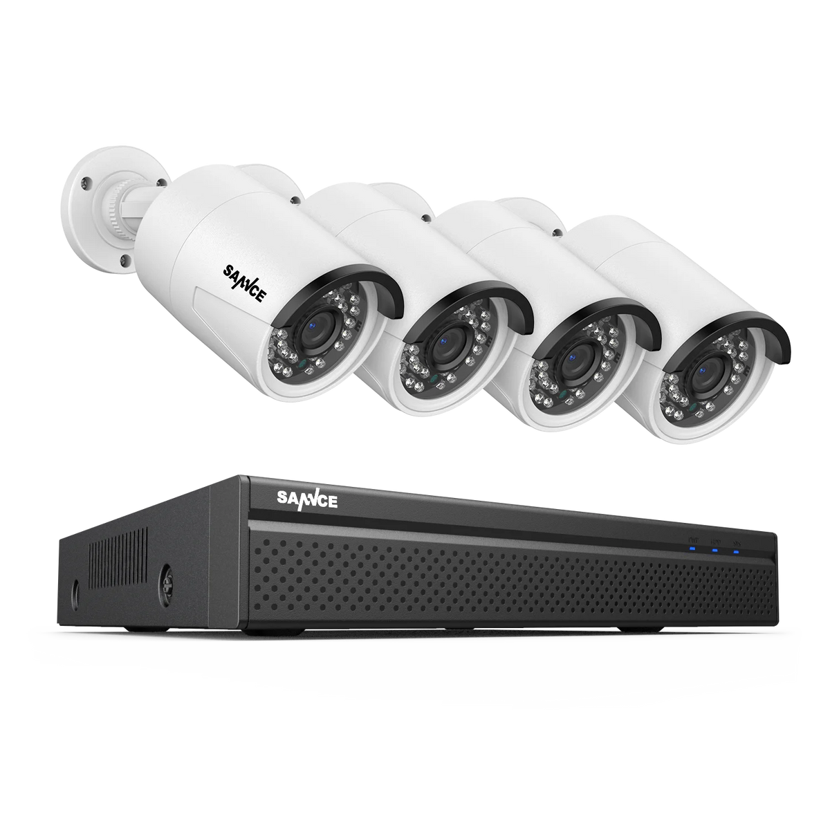SANNCE 16CH 5MP HD POE Network Video Security System H.265+ NVR 30M EXIR Night Vision IP Camera CCTV Security Protection 2.8MM