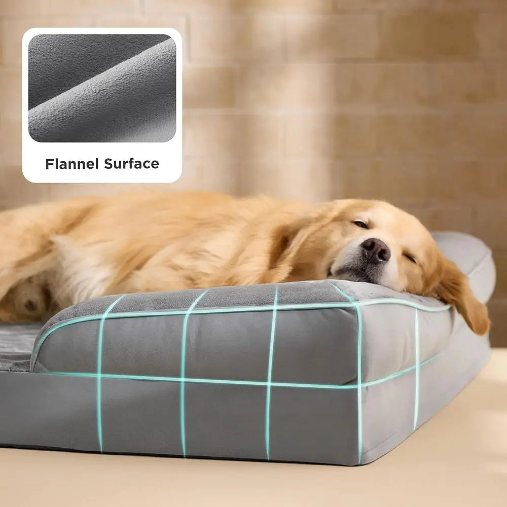 XL Plus Orthopedic Dog Bed or Extra Large Dogs - Washable XLarge Dog Cat Bed Waterproo, Comort Dogs Couch Soa with Washable Remo