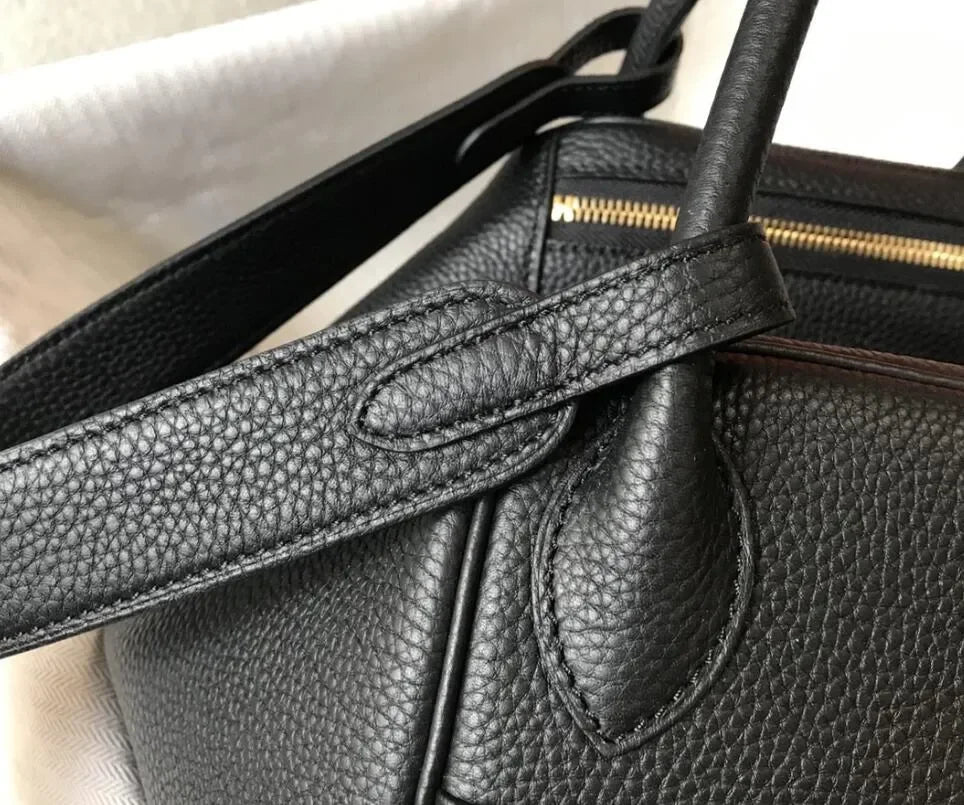 Fashion Bags Totes women's real leather lychee cowhide doctor handbag shoulder purse top craft all TOGO handbags bag 10A size 26