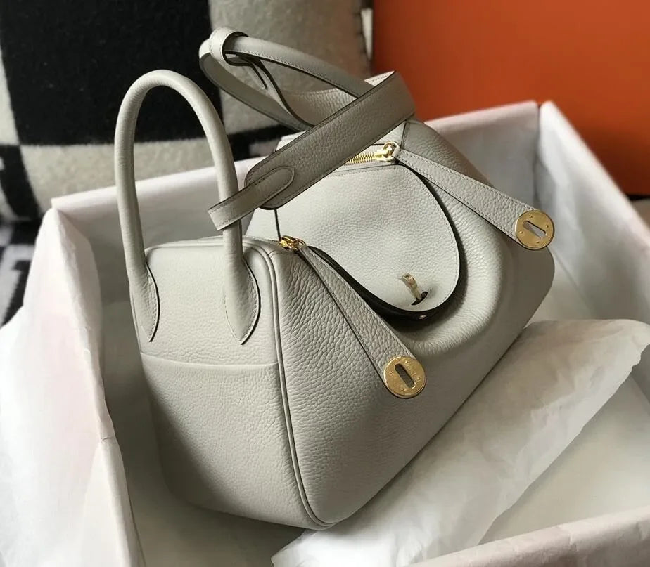 Fashion Bags Totes women's real leather lychee cowhide doctor handbag shoulder purse top craft all TOGO handbags bag 10A size 26