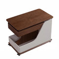 Height Adjustable Side Table Coffee Table, Portable End Table with Storage Compartments, for Living Room Balcony Bedroom FYCT