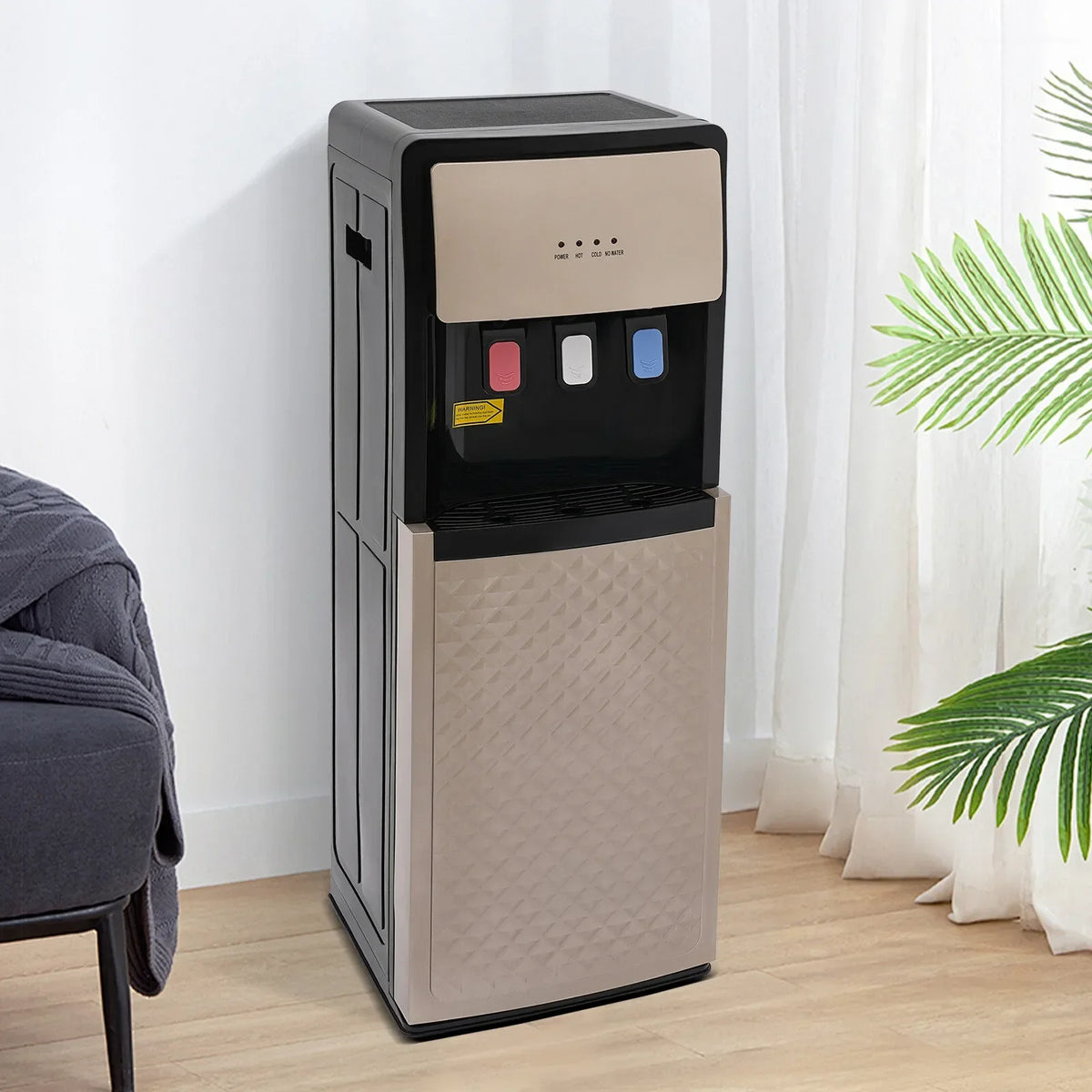 Bottom Loading Water Dispenser with Hot & Cold Water - 500W Fast Heating, Floor Standing Cooler