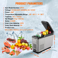 SucceBuy 15L Car RefrigeratorCar Armrest Refrigerator Fridge Single Zone Freezer -4℉-68℉ Adjustable Range 12/24V DC and Cooler