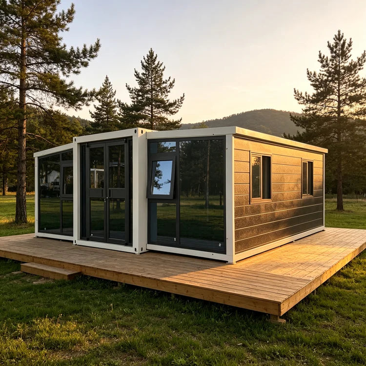 Container House Portable Steel 40ft Unit for Beach Cabin Modular Tiny Home