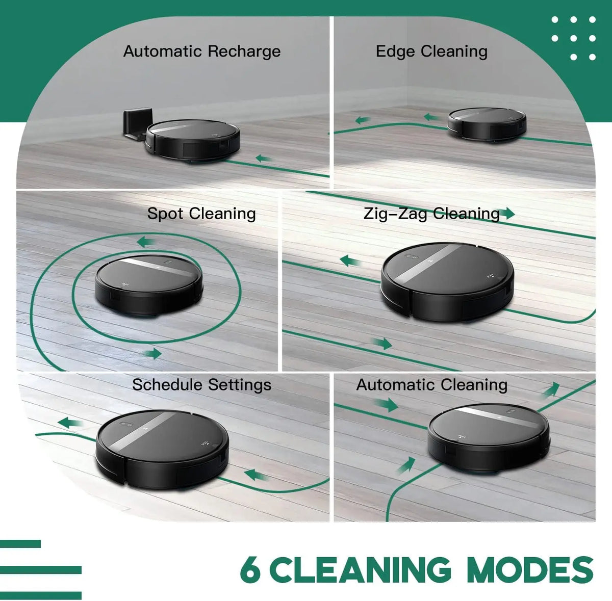 2-in-1 Robot Vacuum & Mop for Pet Hair, Smart 3D Avoidance, App/Wi-Fi/Alexa, Ultra-Slim Quiet Self-Charging