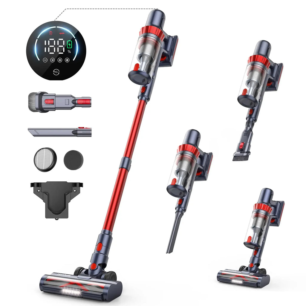 Wireless Handheld Vacuum Cleaner ,45000PA Suction,Smart Dust Sensor,Touch Screen,Portable Stick Cordless Vacuum for Home