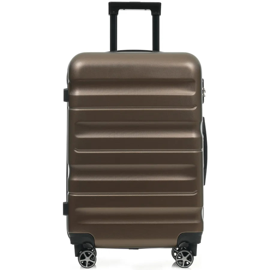 6-Piece ABS Hardshell Luggage Set - Lightweight Durable Suitcases with Dual Spinner Wheels, Carry-On Check-In Sizes for Travel