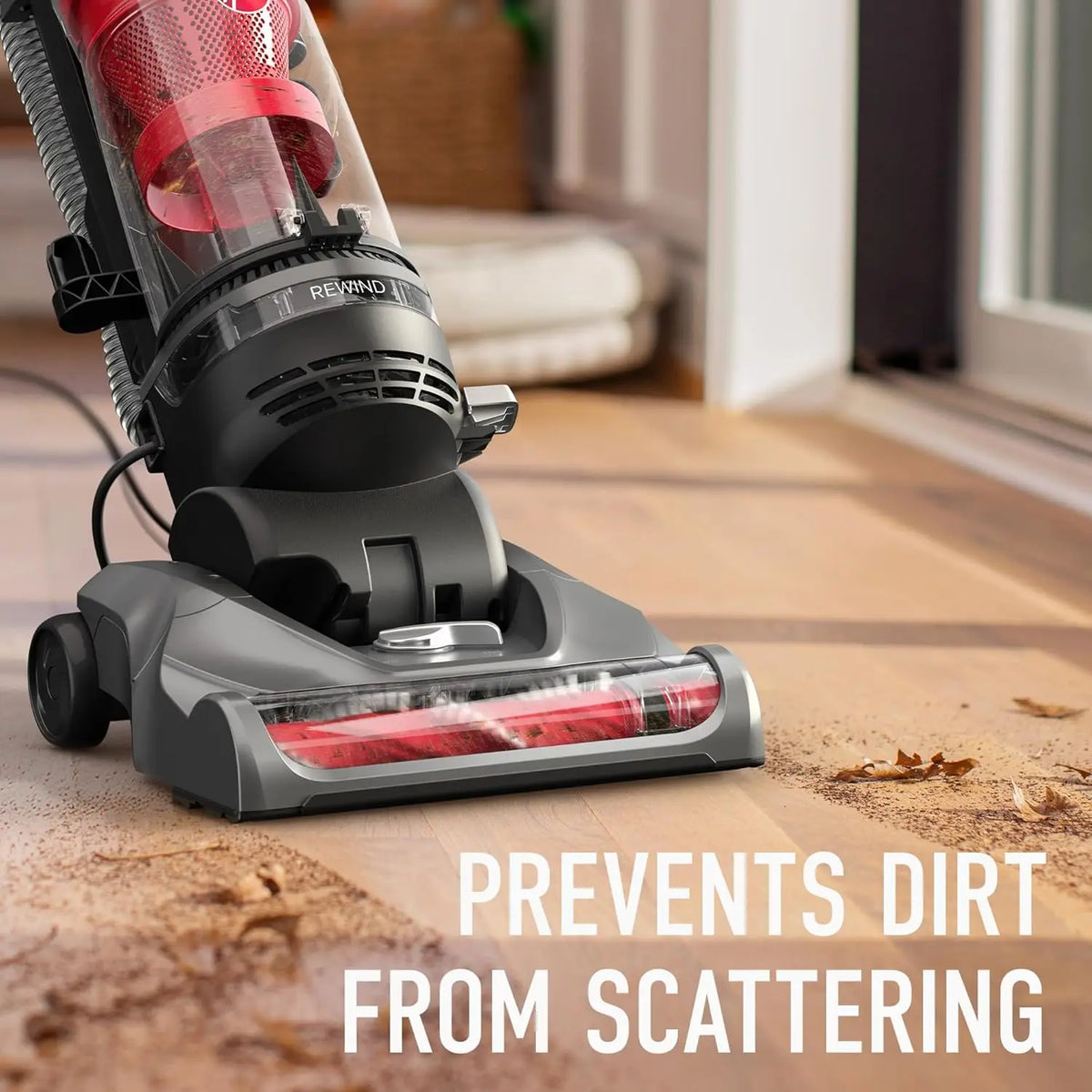 Automatic Cord Rewind Upright Bagless Vacuum Cleaner for Carpet, Hard Floors and Pet Hair