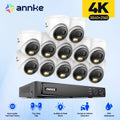ANNKE 4K Security Camera System Ultra HD 8MP 16CH POE NVR Two-Way Audio Color Night Vision CCTV Video Surveillance Set