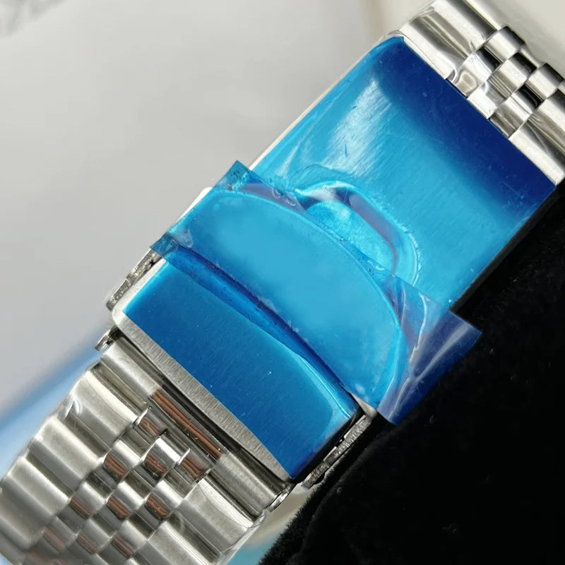 Luxury Men's Analog Luminous Watch Sapphire Crystal Dial Water-Resistant Magnetic Automatic Mechanical Timepiece Stainless Steel