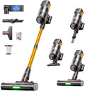 Cordless Vacuum Cleaner 55KPa 650W 65Mins, Stick Vacuum with LED Display Anti-Tangle Brush for Home Floors Carpet Pet Hair