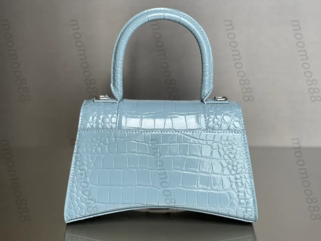 12A All-New Mirror Quality Designer Small Hourgalss Bags Womens Luxurys Genuine Leather Handbags Flap Gold Bag Purse Crossbody B