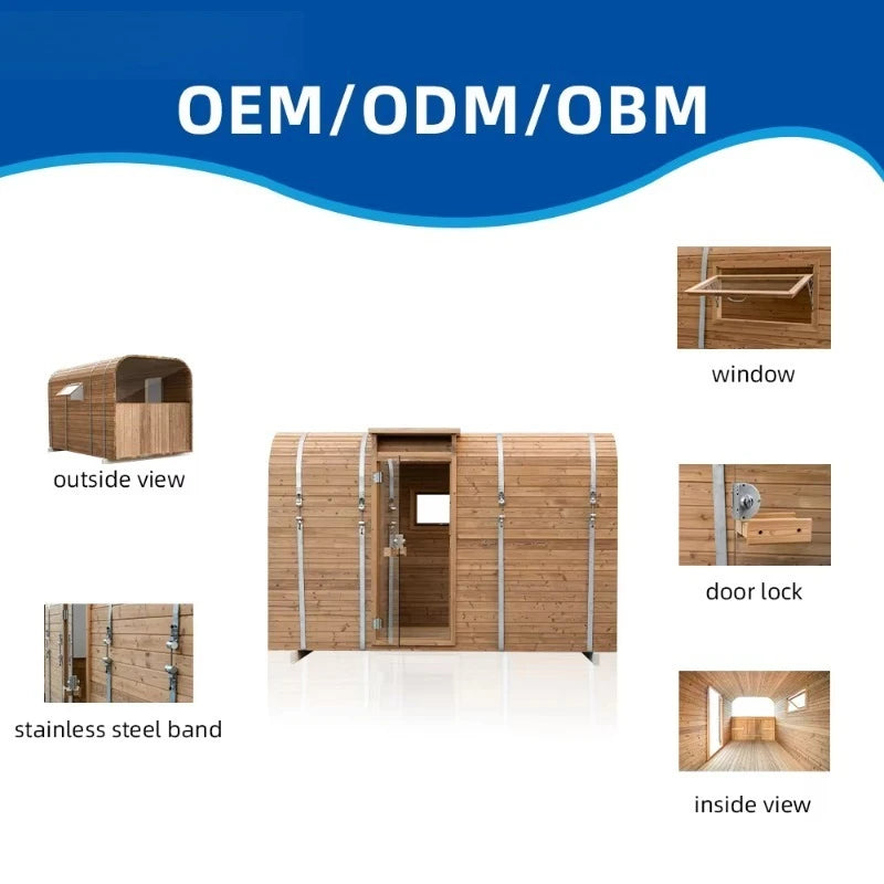 Luxury Prefab Wooden House Ready Made Economical Portable Tiny House Kit with Wheels for Villa Customize
