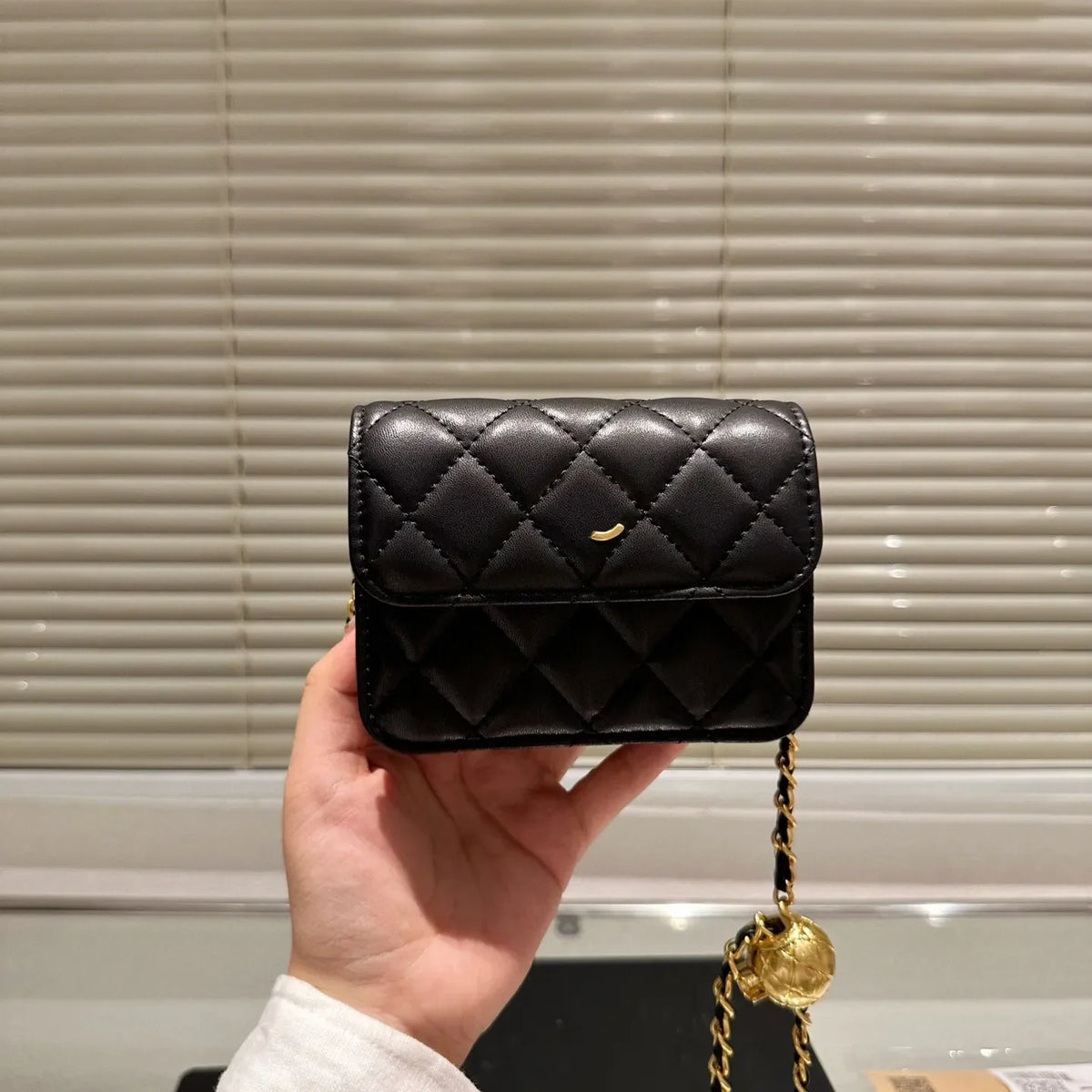 Designer Handbag 5A Real Leather Shoulder Bag Golden buckle Gold Ball Purse Women Totes Classic Clutch Genuine Leather Crossbody