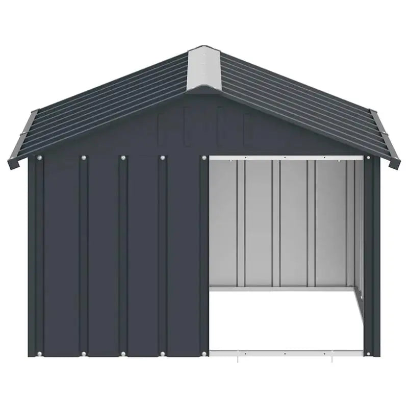 Dog House Anthracite Galvanized Steel 45.9x40.6x32.1 in Durable